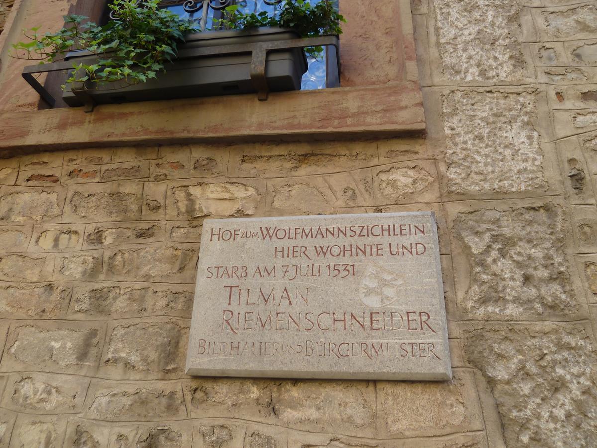 Wohnen Im Riemenschneiderhaus Apartment Wurzburg Exterior photo